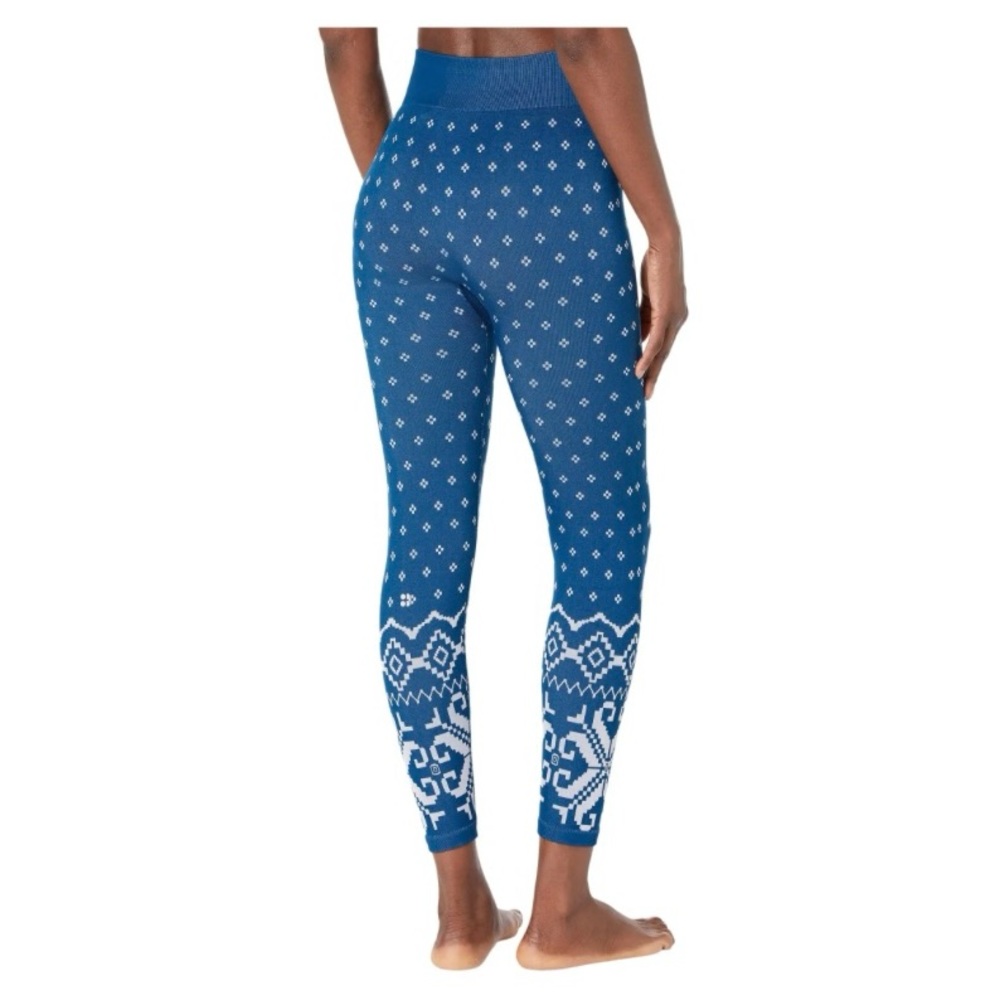 Sweaty Betty Fair Isle Base Layer Bottoms Size: (M) Medium Color: Deep Blue